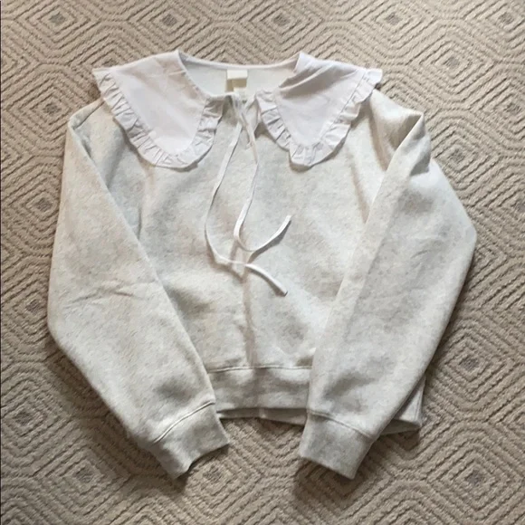 Collared Sweater Sweatshirt - Picture 2 of 9